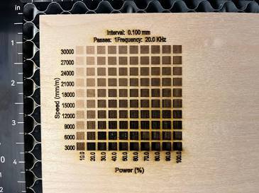 Material Test con Lightburn in 5 minuti
