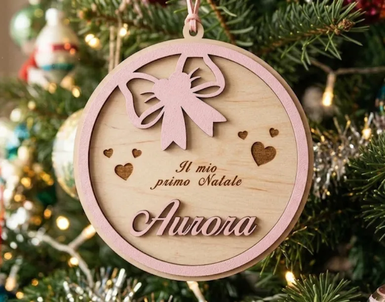 Pallina di Natale con nome